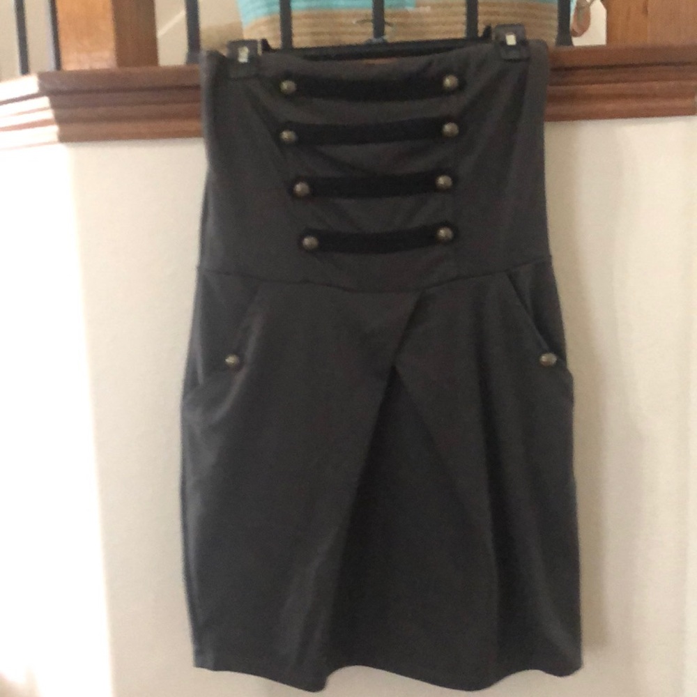 Strapless casual dress